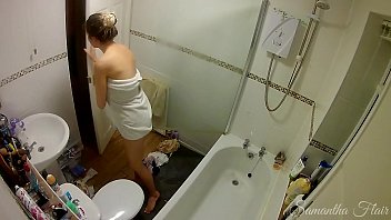 step Daughter showers and masturbates while dad is watching - kinkycouple111
